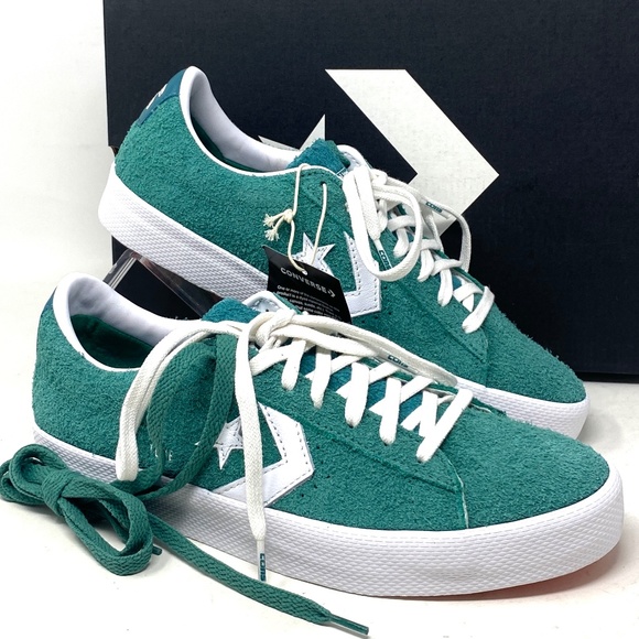 Converse Shoes - Converse Cons PL Vulc Pro Low Top Shoes Suede Women Green Suede Sneakers A02134C